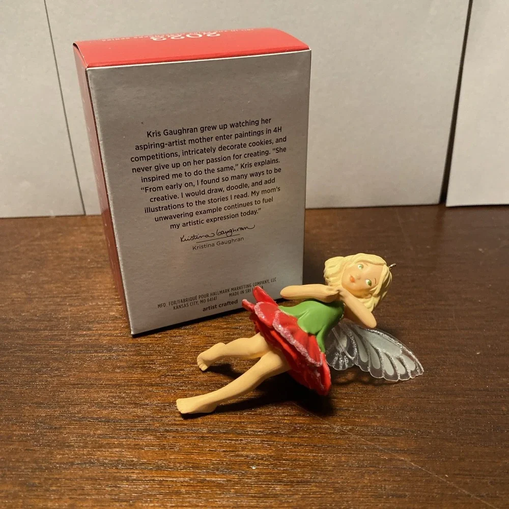 2023 Hallmark Carnation Fairy #19 in Messengers Series Christmas‎ Ornament NEW